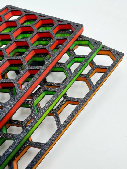 Coral Frag Magnet Rack with Holders (3.5" x 8.25") – PETG Printed, Plastic Coated Magnets