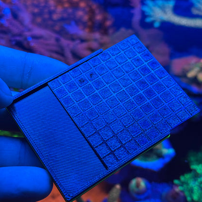 Zoanthids Frag System Plate – 57x57mm Grow-Out Tile, Easy-Cut Design, 3D Printed in Reef-Safe PETG