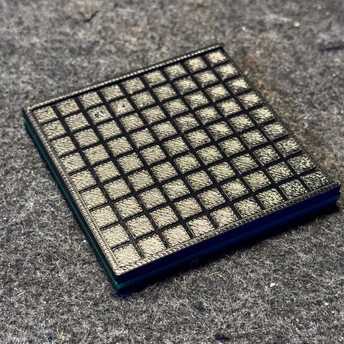 Zoanthids Frag System Plate – 57x57mm Grow-Out Tile, Easy-Cut Design, 3D Printed in Reef-Safe PETG