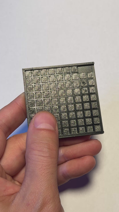 Zoanthids Frag System Plate – 57x57mm Grow-Out Tile, Easy-Cut Design, 3D Printed in Reef-Safe PETG